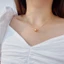 Vòng cổ nữ titan không gỉ mặt dạng bi tròn thiết kế đơn giản thời trang