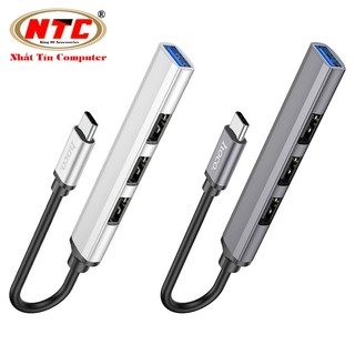 Hub chia cổng USB Hoco HB26 Type-C ra 1 cổng USB 3.0 + 3 cổng USB 2.0 - Phụ Kiện Nhất Tín