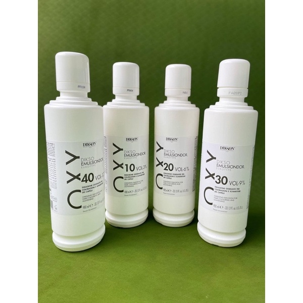 OXY DIKSON TRỢ NHUỘM 12% 40Vol CHỐNG RÁT KHỬ MÙI KHÔNG KHÔ TÓC ITALY 980ML