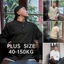 < Plus Size > Áo Thun Nam Dài Tay Dáng Rộng Cổ Điển Thoáng Khí Dễ Phối Đồ