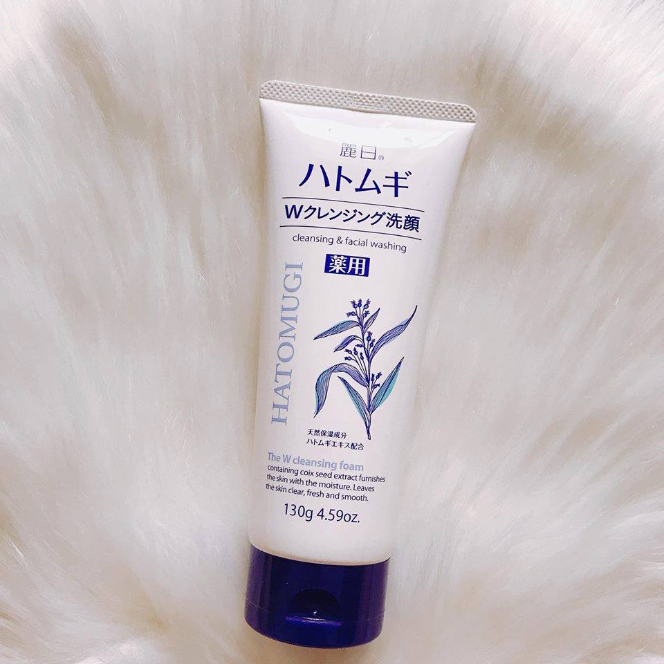 Sữa rửa mặt trắng da Hatomugi chiết xuất ý dĩ 130gr - Nhật