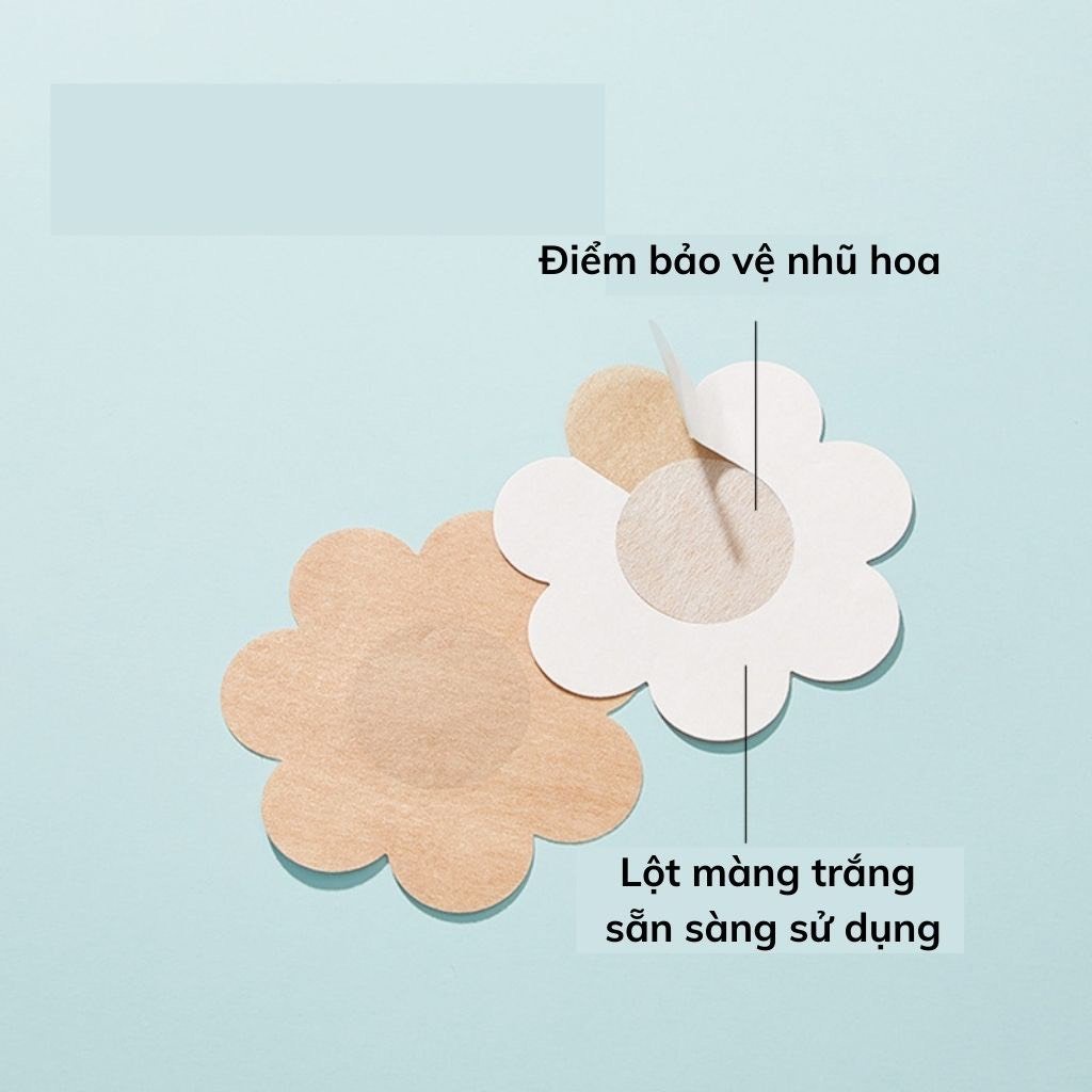 Miếng dán ngực , dán ti giấy bịch 10 miếng siêu tiết kiệm dán cực dính 0129