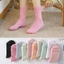Tất vớ cổ cao nữ nam trơn phong cách Vintage Hàn Quốc chất cotton co giãn hàng xuất dư thời trang cháy phố HANASO T102