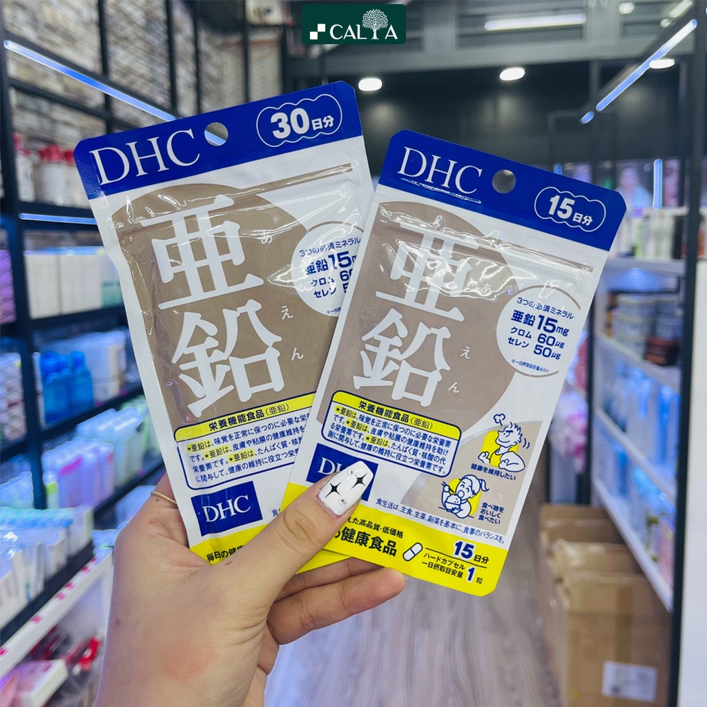 Ảnh Viên Uống DHC Bổ Sung Kẽm Tăng Cường Trí Não, Hệ Miễn Dịch, Giúp Làn Da Khỏe Mạnh - DHC Zinc 15 Ngày/30 Ngày 2