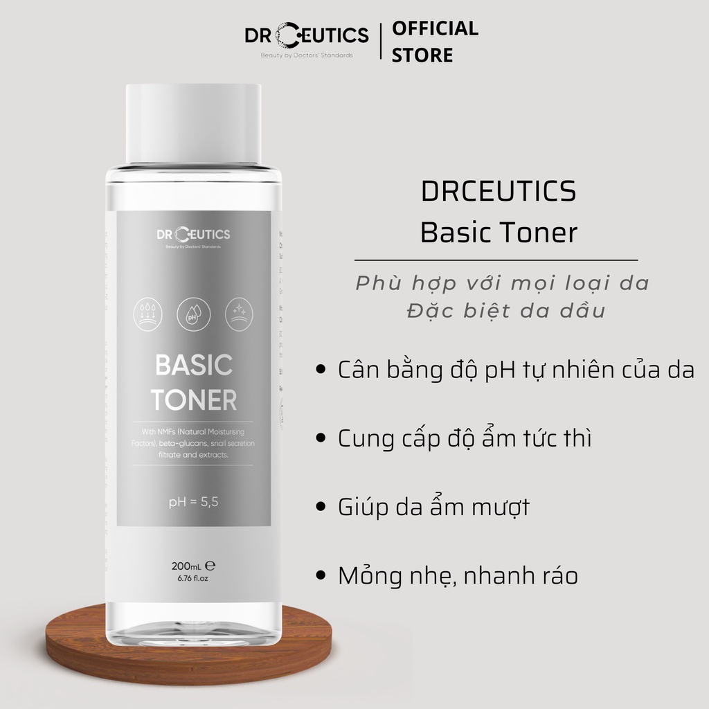 Ảnh DRCEUTICS Basic Toner Cấp Ẩm Cho Da Dầu (200ml) 2