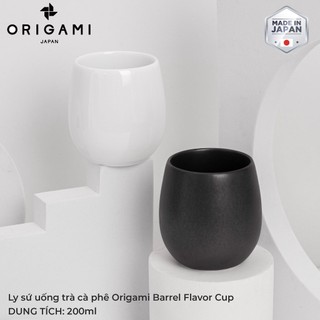 [ORIGAMI JAPAN] Volcano Ly sứ uống trà cà phê Origami Barrel Flavor Cup 200ml
