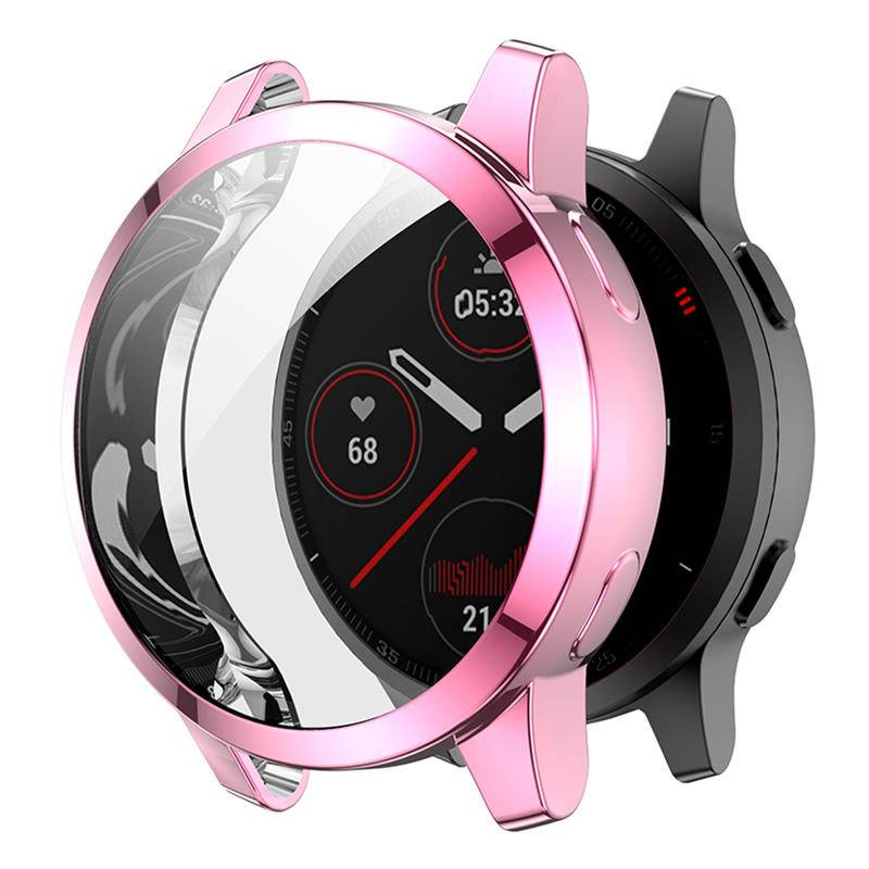 TPU Mềm Màn Hình Kính Bảo Vệ Vỏ Khung Cho Garmin Venu SQ 2 2S 2 Plus Cản Lưng Full Cover Cho Garmin Vivoactive 4 4S 3 Âm Nhạc