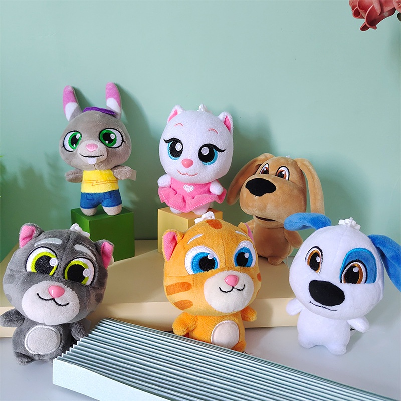 SQ5 Talking Tom Và Bạn Bè Búp Bê Sang Trọng Móc Khóa Quà Tặng Cho Bé Gái Túi Mặt Dây Chuyền Đồ Chơi Nhồi Bông Cho Trẻ Em Ba Lô Mặt Dây Chuyền QS5