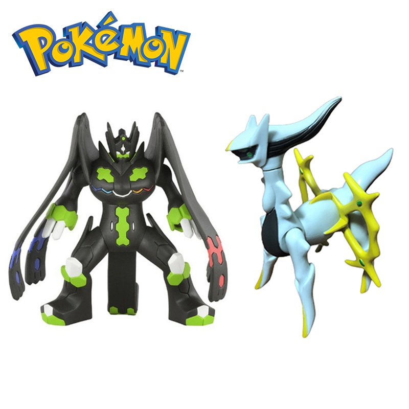 Mô Hình Xoay Đồ Chơi Sáng Bóng Rayquaza Zygarde Arceus Bộ Sưu Tập Búp Bê Các Bức Tượng Nhỏ Quà Tặng