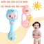 Bộ đồ chơi lục lạc, xúc xắc 7 món cầm tay hình các nhân vui nhộn dành cho bé, giúp bé tập cầm nắm - Gutykids