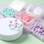 Kẹp Bướm, Kẹp Giấy Đầu Tròn Bằng Kim Loại Màu Pastel TOMI Kèm Hộp Đựng 039