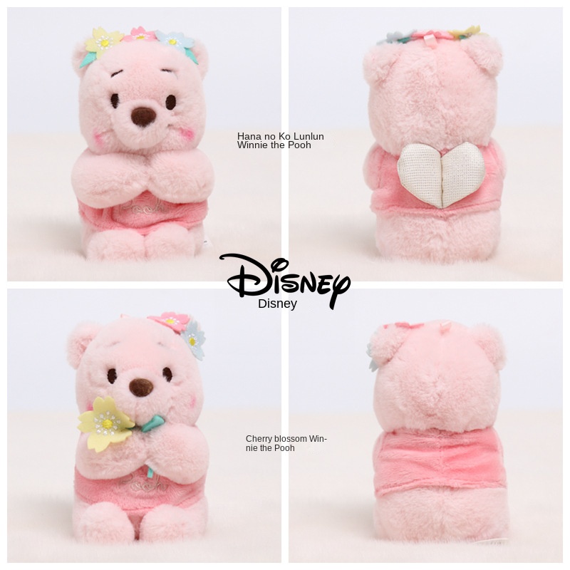 DISNEY Móc Khóa Gấu pooh Nhồi Bông Dễ Thương