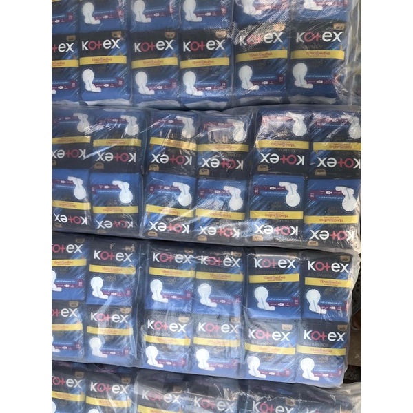 Combo 8 gói Băng vệ sinh Kotex ban đêm Maxi Cánh 4 miếng 28cm