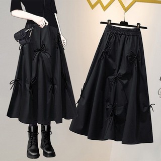 Plus Size Quần Áo Nữ Thu Đông 2022 Béo Em Gái Thời Trang Giảm Tuổi Ôm Hơn Nhìn Cao Cấp Váy Dài Sang Trọng Chữ a Váy