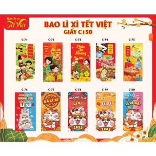 COMBO 30 BAO LÌ XÌ TRUYỀN THỐNG LOẠI 1 CAO CẤP RẤT ĐẸP - BAO LÌ XÌ GIÁ SỈ