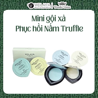 Bộ dầu gội xả phục hồi Weilaiya nấm Truffle phục hồi tóc khô xơ hư tổn, sạch gàu. Set mini 14g