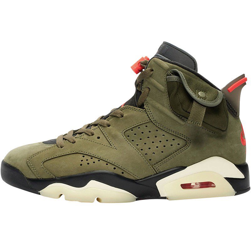 Air Jordan 6 x Travis Scott AJ6 TS Army Green Grimace CN1084-200 COZW ...