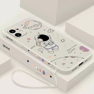 ốp lưng iPhone 11 iPhone 11 pro iPhone 11 pro max Ốp Điện Thoại Silicone TPU In Hình Phi Hành Gia Kèm Dây Đeo Cho iPhone 11 iPhone 11 pro iPhone 11 pro max