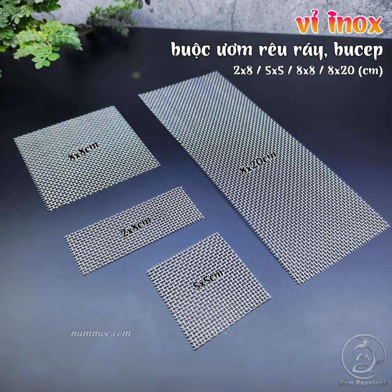 Vỉ Ươm Rêu - Vỉ Buộc Rêu Inox Ươm rêu - Ươm Cây Thuỷ Sinh 100% Inox ...