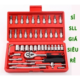 BỘ DỤNG CỤ MỞ BU LÔNG ỐC VÍT ĐA NĂNG 46 CHI TIẾT (HÀNG NHẬP KHẨU GIÁ TỐT)