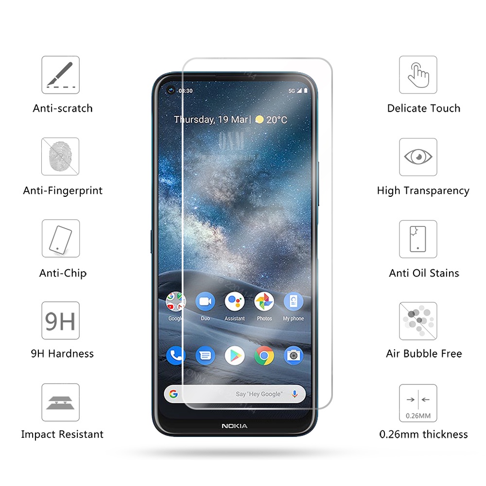 Dành Cho Nokia 8.3 5.3 2.3 1.3 5.4 3.4 2.4 1.4 X7 X6 X5 9H 2.5D Kính Cường Lực Bảo Vệ Màn Hình Phim Bảo Vệ