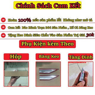 Bộ ốp 2  Mang Cá Hợp Kim Không gỉ,Lắp Cho Các Dòng Xe ,Kia, Hyunhdai, Toyota, Mazda, Ford, Honda