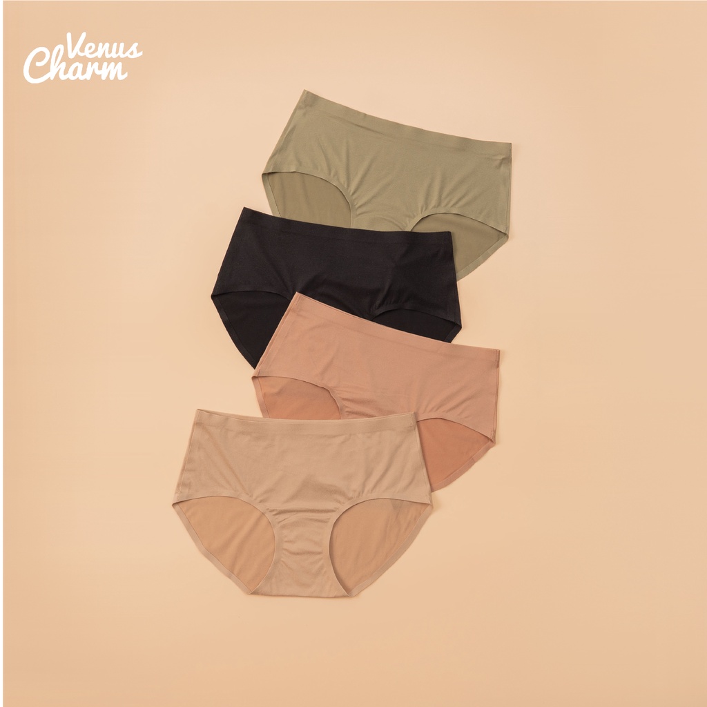 Ảnh Quần lót nữ không viền Venus Charm chất liệu cotton gỗ sồi mịn không đường may 1