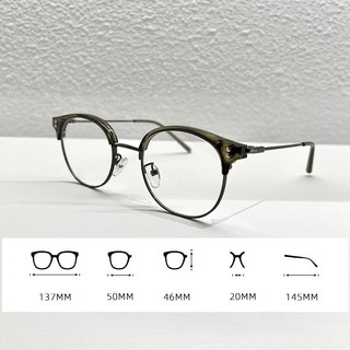 Gọng kính cận nữ nam thời trang cao cấp phong cách Hàn Quốc mắt kính không độ râm mát chống UV và tia bức xạ HANASO 111