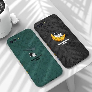 ốp lưng oppo a5s a12 a7 f9 Ốp Điện Thoại Silicone TPU Mềm Họa Tiết Phi Hành Gia Có Dây Đeo Cho oppo a5s a12 a7 f9
