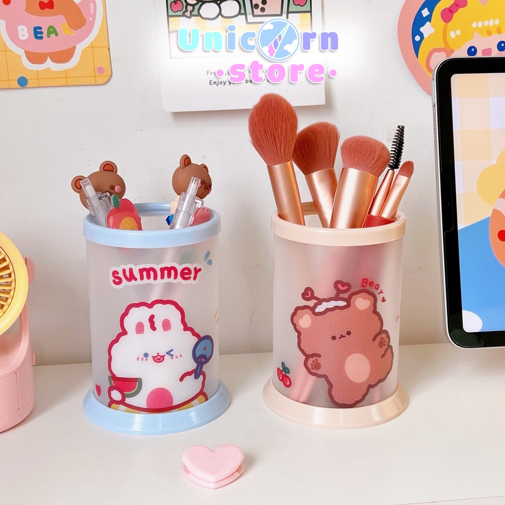 Hộp Đựng Bút Hình Trụ Cute Tự Lắp Chắc Chắn WJ395