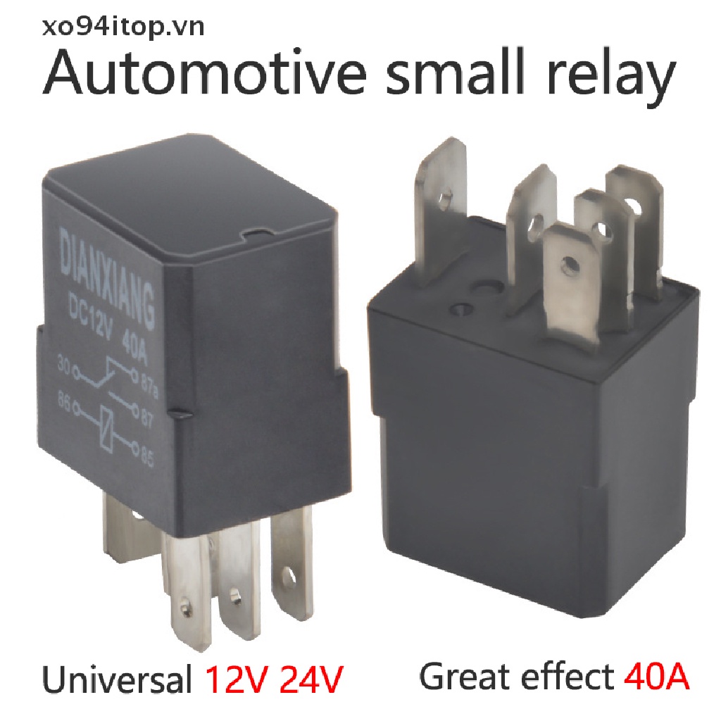 Rơ Le Ô Tô 40A 12V / 24V 4 / 5 Pin Chống Thấm Nước