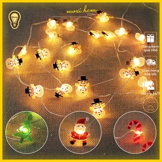 LED Đèn led dây đom đóm dùng PIN USB hình ông già noel các mẫu trang trí decor giáng sinh lung linh 3M30