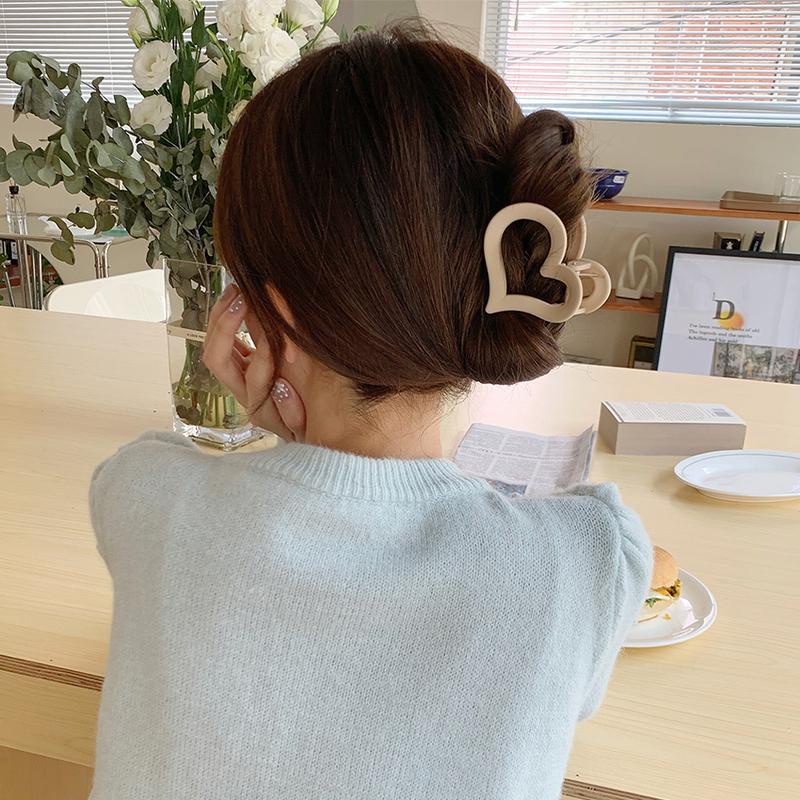 Kẹp Tóc Hình Trái Tim Nhiều Màu Dễ Thương Phong Cách Hàn Quốc Phụ Kiện Tóc Cho Nữ và Bé Gái