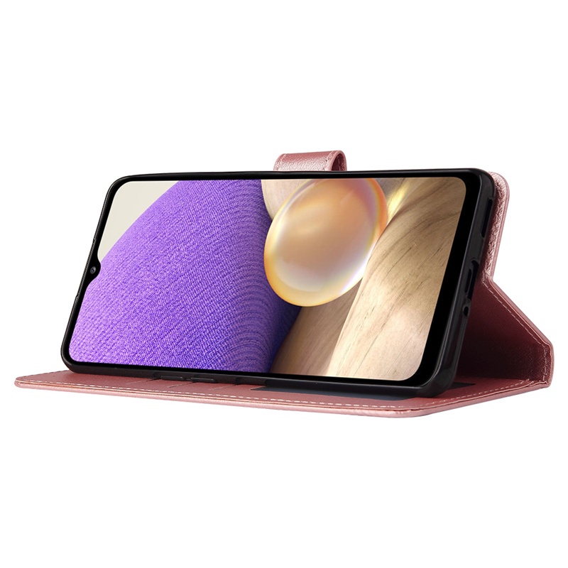 Dành Cho Samsung Galaxy Samsung Galaxy A22 A32 Lite A22S A03 A82 A03S Quantum 2 A225F A226B Retro Cổ Điển Ví Da PU Bao Lật Có Khe Cắm Thẻ
