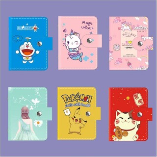 Pokemon Pikachu Doremon Unicorn Túi đựng thẻ chống từ tính ngân hàng quà tặng hoạt hình di động dành cho nam và nữ