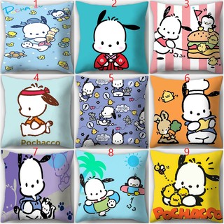 Pochacco Sanrio Family 's Mới Hoạt Hình Dễ Thương Gối Thời Trang Trẻ Em Xe Hoạt Hình Dễ Thương Cusion Cover Vỏ Gối Trang Trí Nhà (Không Có Lõi Gối)