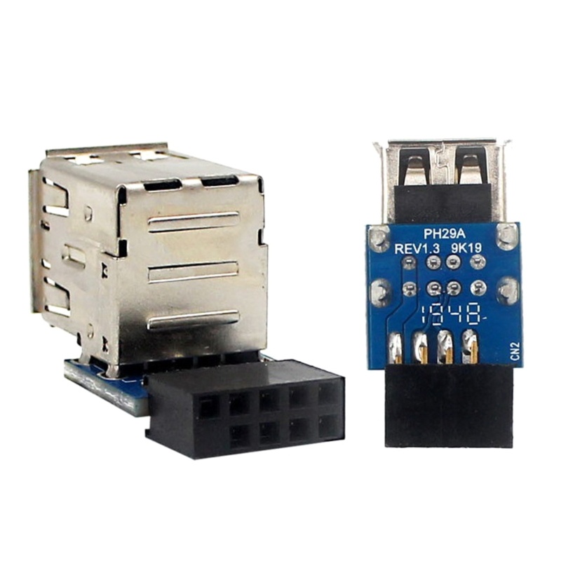 SUIT USB Nội Bộ Bo Mạch Chủ Đầu 9 Chân Sang Dual USB 2 0 Nữ Kết Nối PH29A