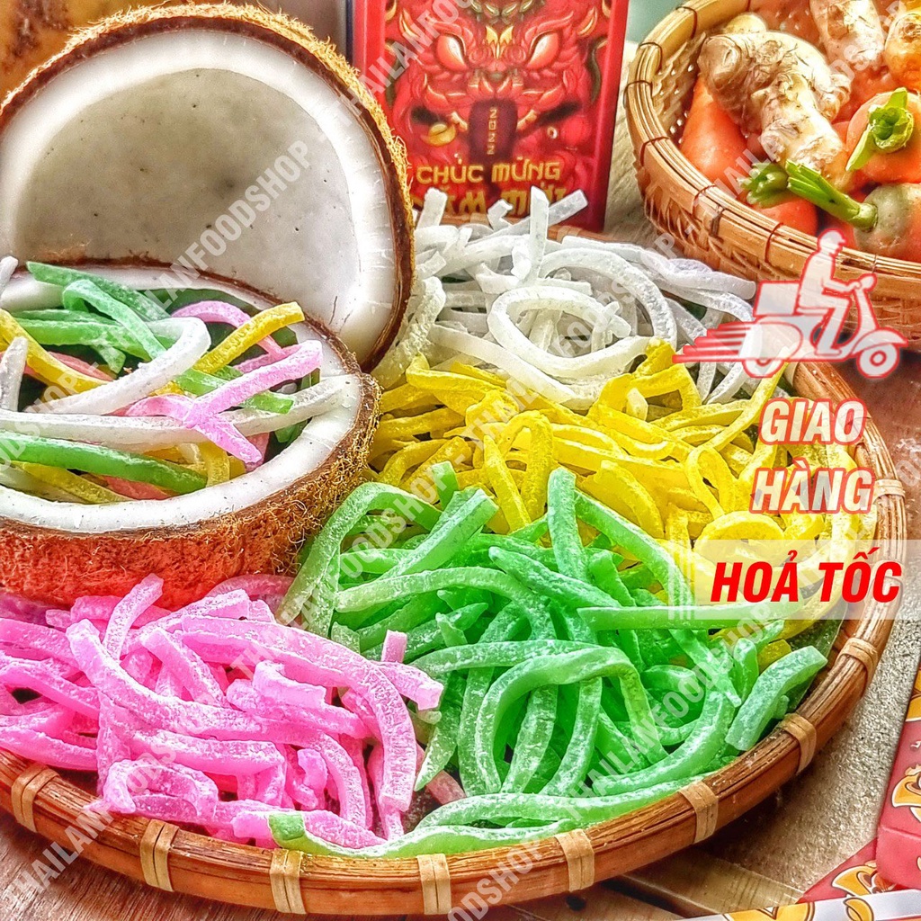 Mứt / Trái Cây Rim: Chùm Ruột - Me - Cóc - Táo - Dừa - Bí - Gừng - Hạt ...