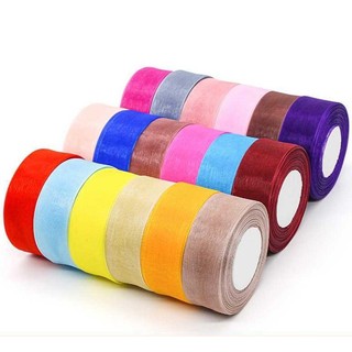 Ruy Băng Voan 4cm Đẹp Làm Đồ Trang Trí, Làm Nơ, Gói Quà, Phụ Kiện Handmade Pinky Shop
