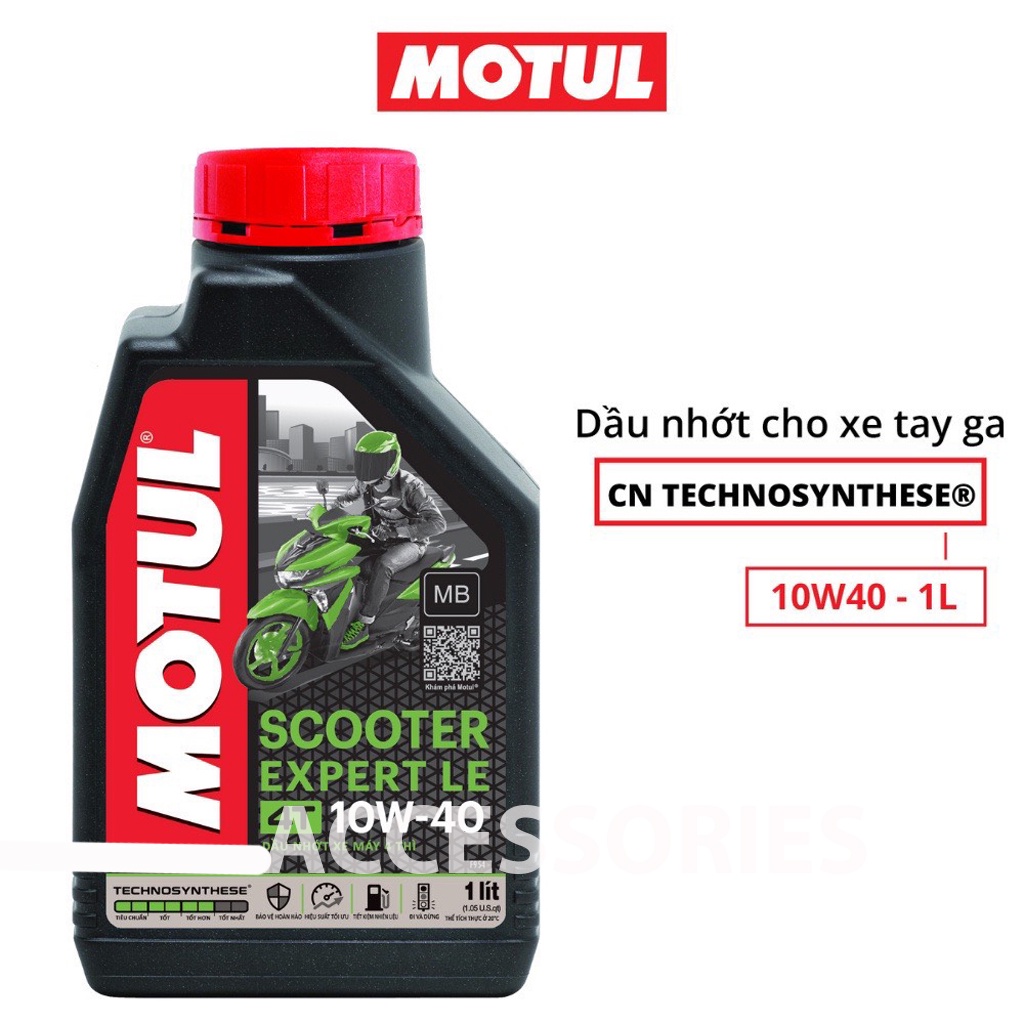 Dầu nhớt xe tay ga Cao Cấp MOTUL SCOOTER EXPERT LE 4T 10W40 1Lít PKPH ...