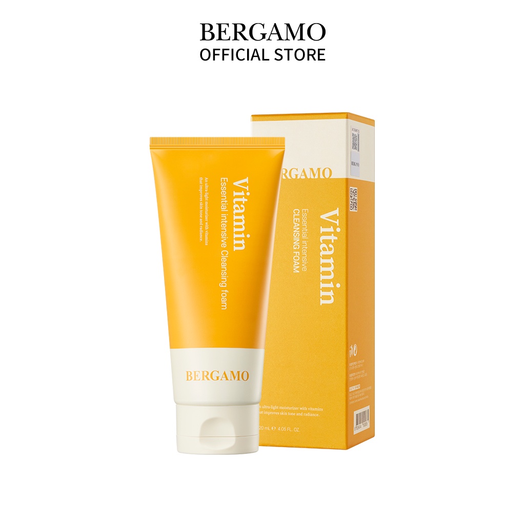 Sữa rửa mặt BERGAMO vitamin cấp ẩm cho da - Vitamin Essential Intensive 120ml