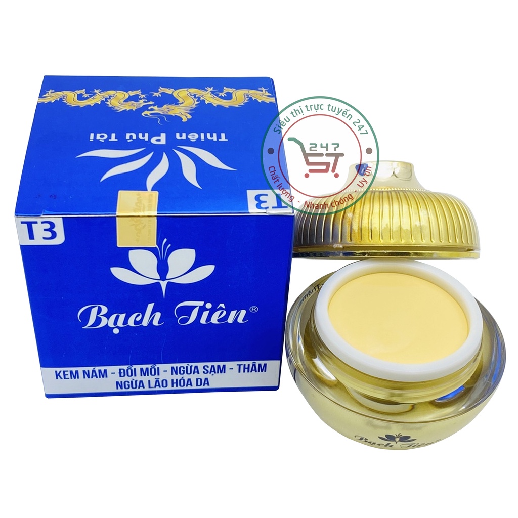 Kem Nám Tàn nhang dưỡng Trắng da ngừa Sạm Đồi mồi Thâm Ngừa lão hóa Bạch Tiên (xd-bạc)