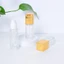 FUHUIOT Lotion Pump Chai Kem Mặt Lọ Vuông Di Động Mini Đen Trắng Trong Suốt / Mờ Hộp Đựng Mỹ Phẩm