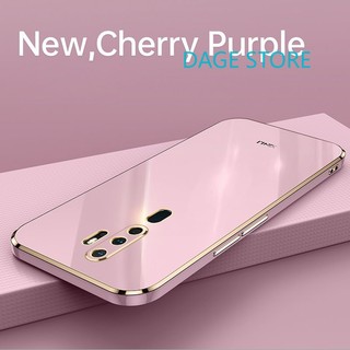 Ốp Điện Thoại Mềm Viền Thẳng Màu Trơn 6D Cho Oppo A9 2020 A5 2020 A11 A11X