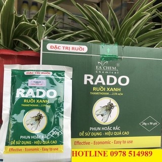 Thuốc diệt ruồi Rado 20gr diệt ruồi tận gốc hiệu quả diệt ruồi nhà hàng quán ăn