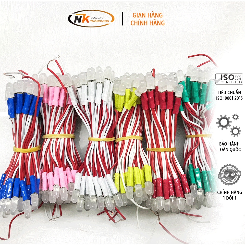 Led ruồi 5mm điện 5V dây đồng - Led liền dây đủ màu chuyên biển quảng ...