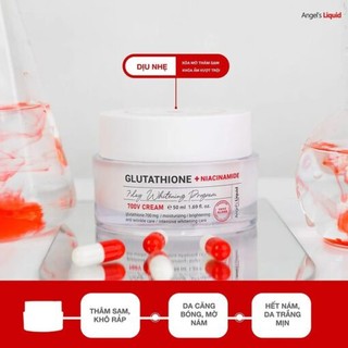 Kem dưỡng làm trắng mờ nám Angel's Liquid Glutathione Plus Niacinamide 700 V Cream