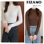 Áo len nữ kiểu dệt kim dài tay tăm cổ 3 phân len mềm mịn co dãn tôn dáng 5 màu basic hàng Quảng Châu cao cấp fizano
