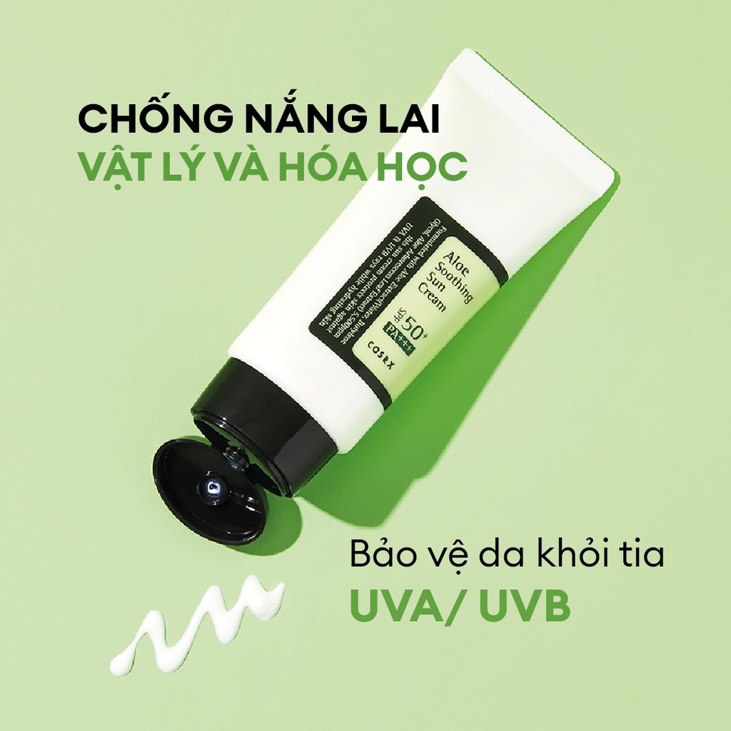 Ảnh Kem Chống Nắng Lai Chiết Xuất Lô Hội COSRX Aloe Soothing Sun Cream SPF50+ PA+++ 50ml 4