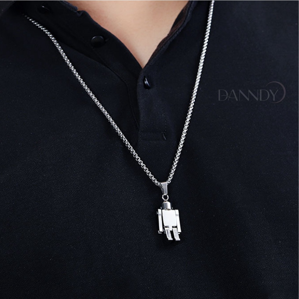 Dây chuyền titan ,dây chuyền nam nử đẹp ngầu cá tính.dây chuyền phi hành gia.